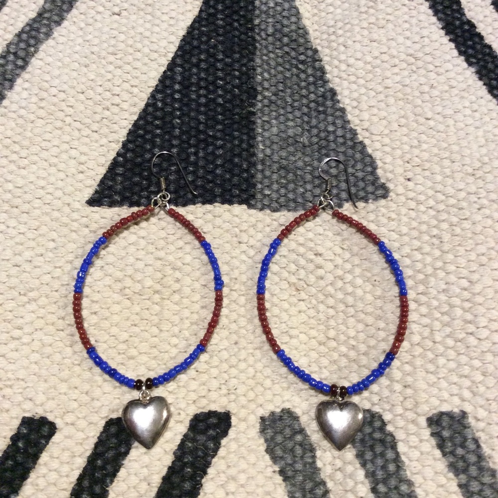 925 Silver💝Heart Earrings NEW